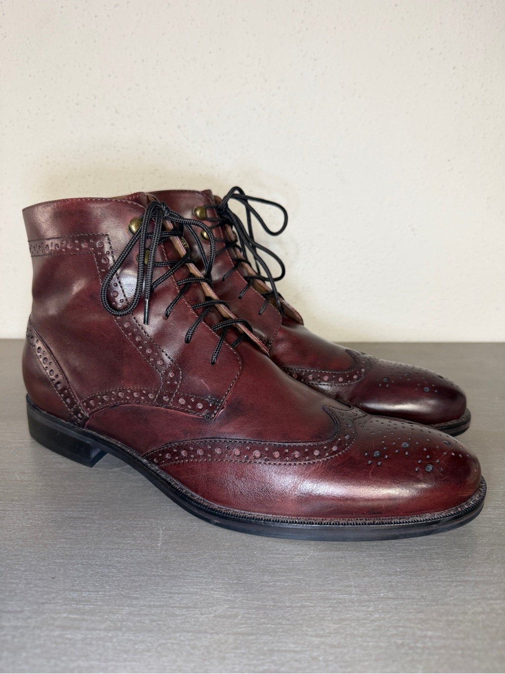 Johnston & Murphy XC Flex Cody Wingtip Casual Dress Boot 20-4244 Mens Sz 9.5M